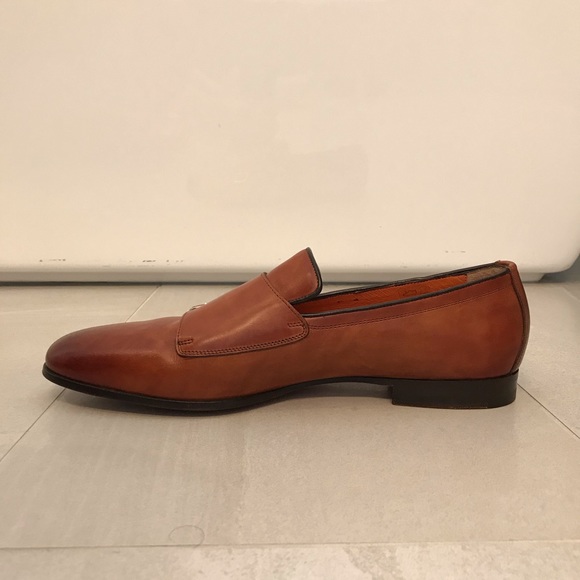 Santoni hand made double monk strap shoes - Picture 4 of 5